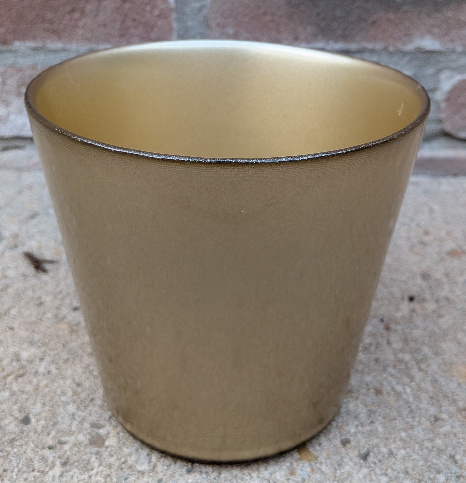 Bloempot binnen - goud kleur, Huis en Inrichting, Ophalen of Verzenden