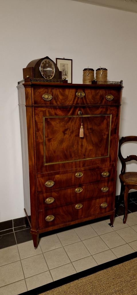 Unieke Empire Secretaire - Originele Staat + Certificaat, Ophalen