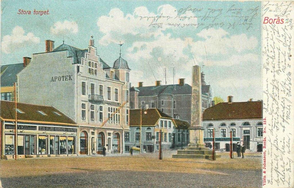 701-281-001 Boras  Stora Torget, Verzenden, Voor 1920, Overig Europa