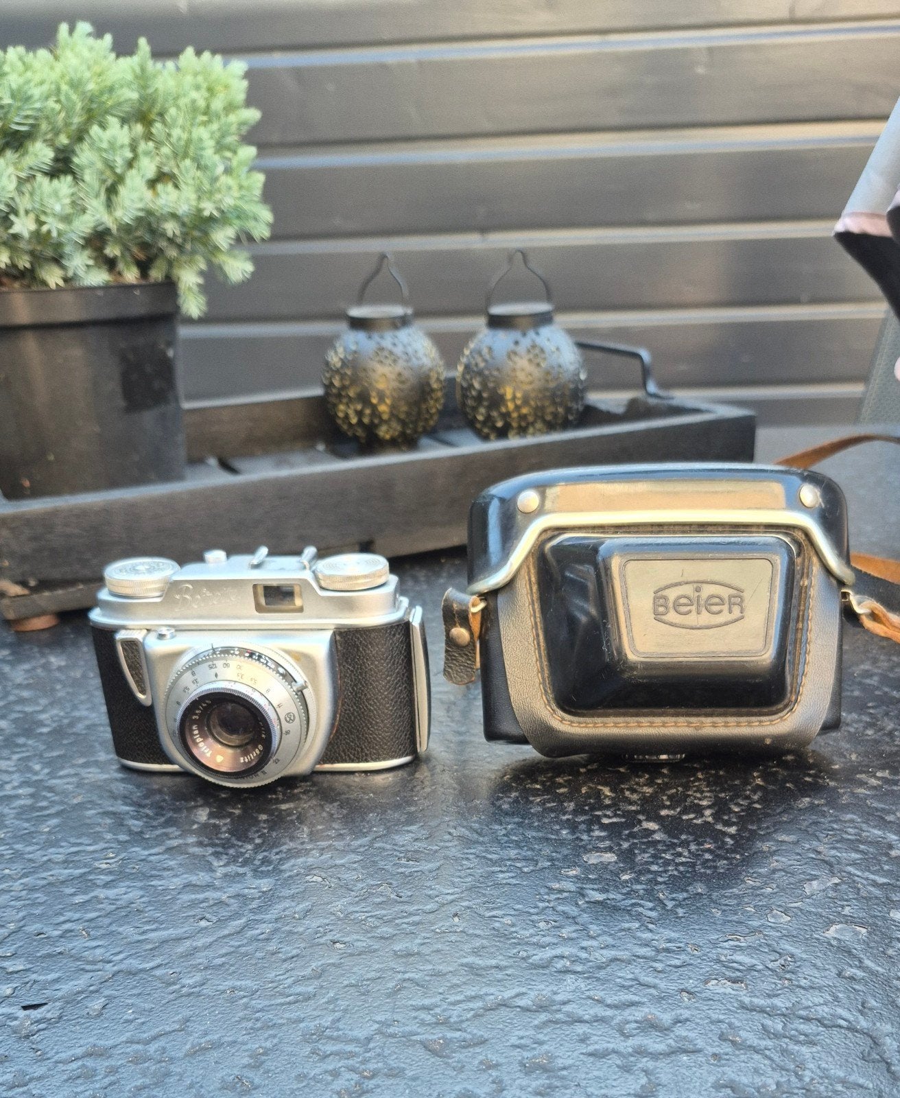 Vintage Beier Ritschie camera met Meyer-Optik Trioplan lens, Audio, Tv en Foto, Ophalen of Verzenden, Gebruikt, Compact, Overige Merken