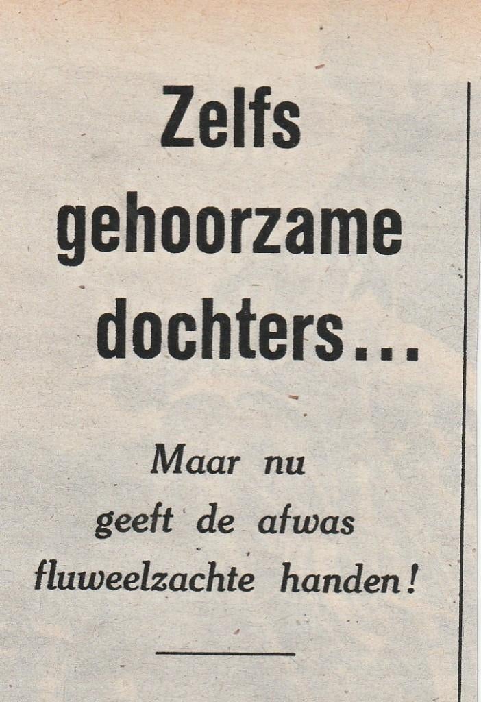 Retro reclame 1953 Castella wasmiddel gehoorzame dochters, Verzamelen, Retro, Verzenden, Overige typen