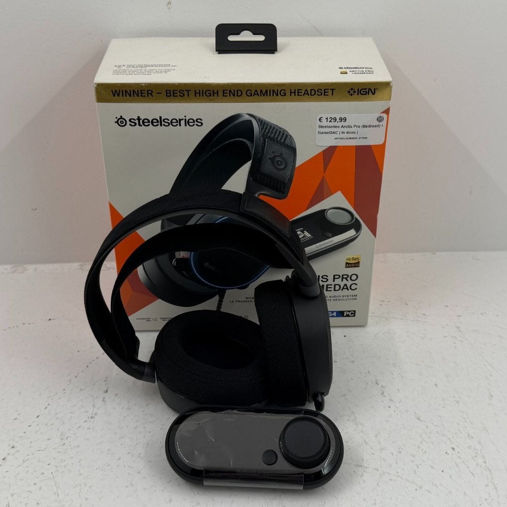 Steelseries Arctis Pro (Bedraad) + GameDAC | In doos |, Dordrecht@usedproducts.nl, Toulonselaan 72, Steelseries Arctis, On-ear