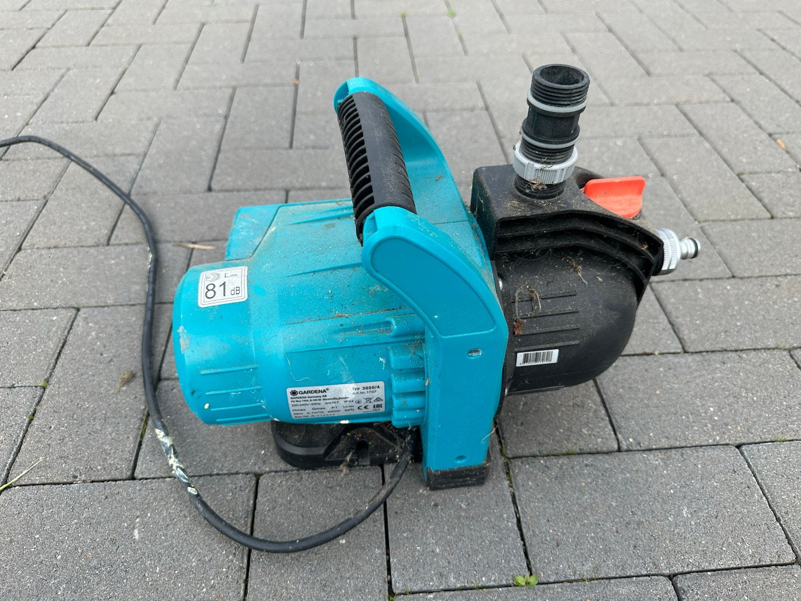 Gardena waterpomp Type 3000/4 - Zo goed als nieuw, Ophalen, Zo goed als nieuw, Elektrisch, Besproeiingspomp