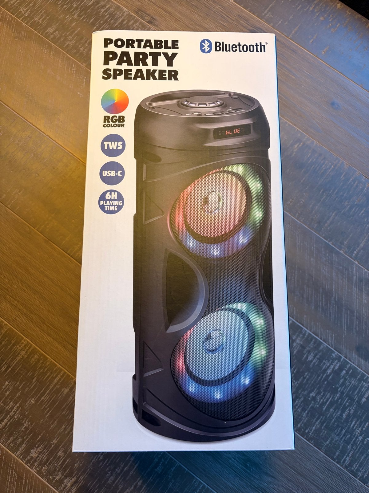 Nieuwe Draagbare Party Speaker met Bluetooth en RGB, Overige merken, Party speaker, Nieuw, Ophalen of Verzenden