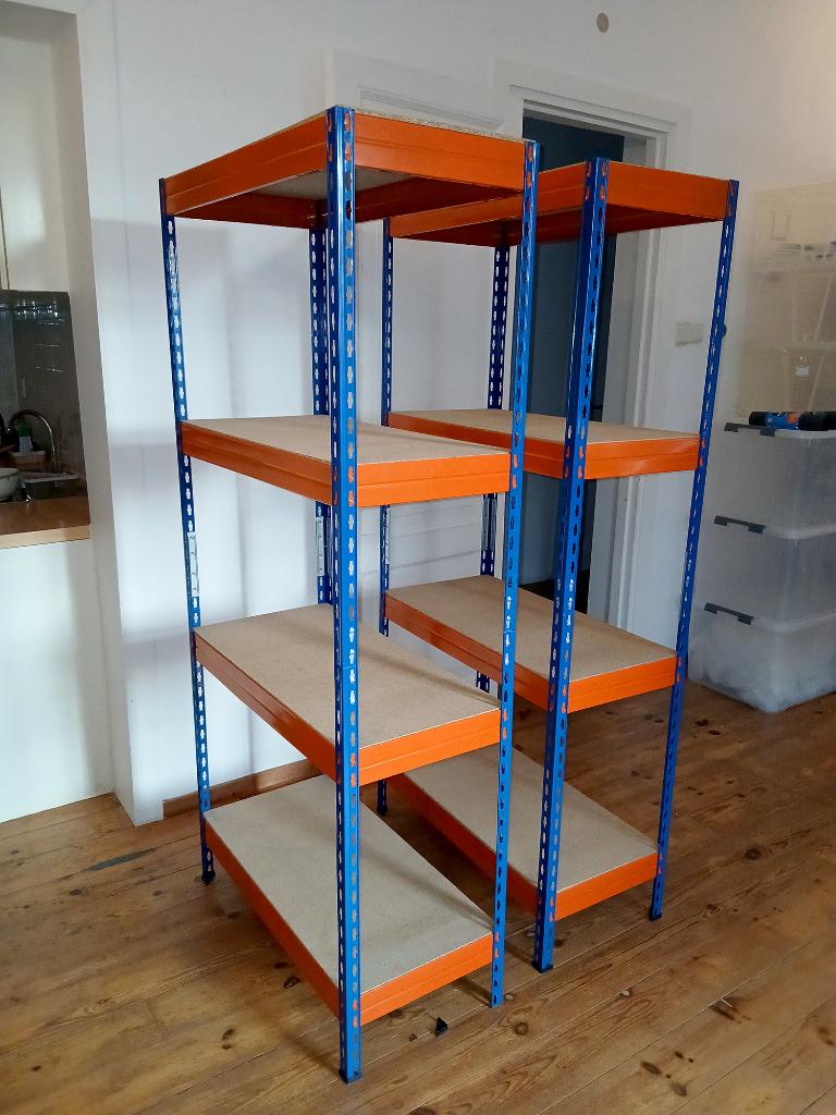 2 workshop shelves, Ophalen, Gebruikt
