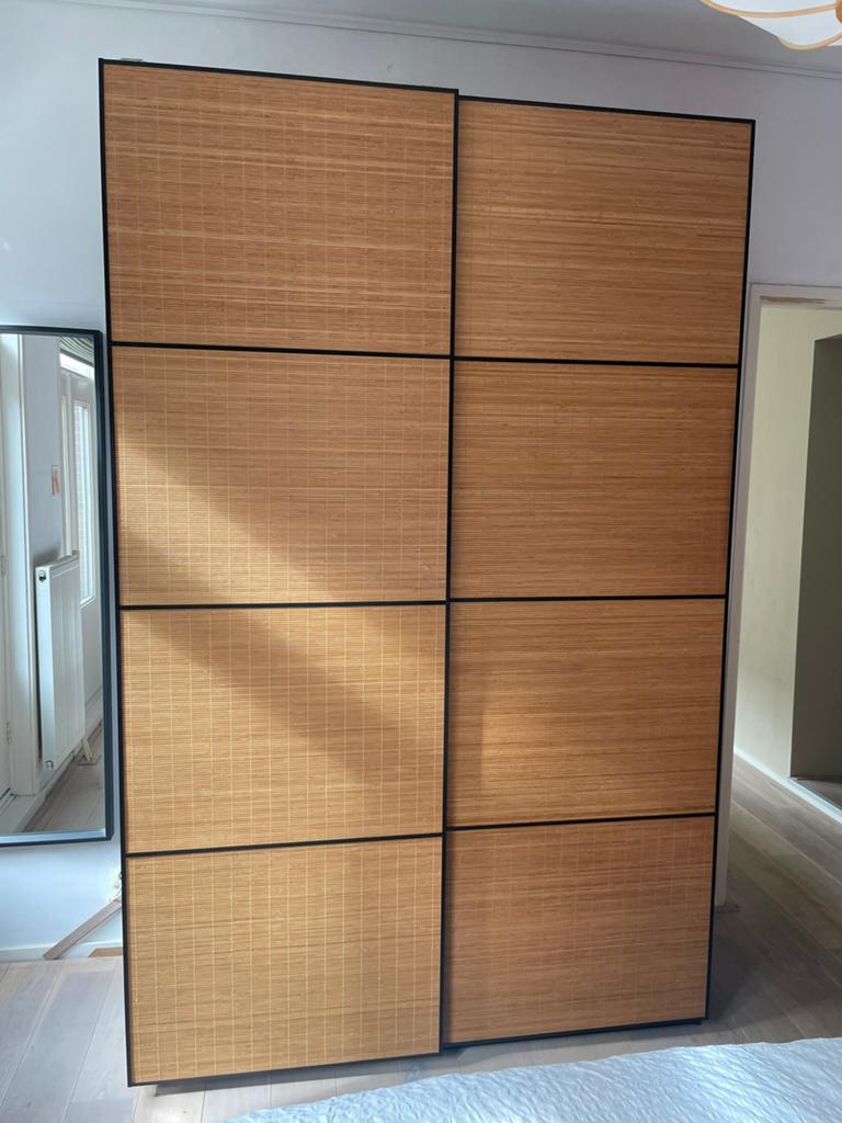 IKEA pax kast - bamboo front - 150 X 236 cm, Huis en Inrichting, Kasten | Kledingkasten, Ophalen, Zo goed als nieuw, 50 tot 75 cm