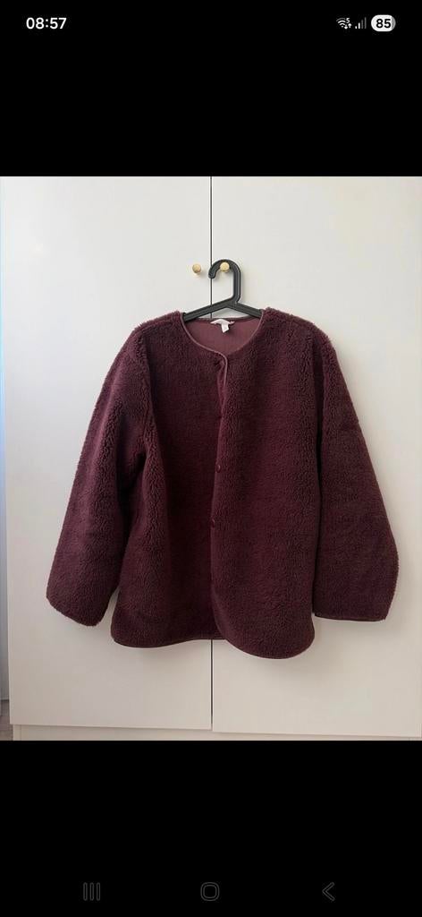 H&M teddy tussen jas, H&M, Ophalen of Verzenden, Zo goed als nieuw, Maat 42/44 (L)