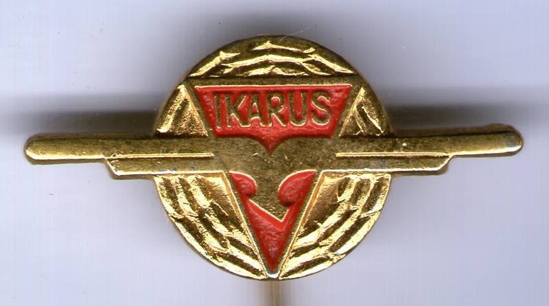 IKARUS koper bussen bouwer speldje ( X_145), Verzamelen, Speldjes, Pins en Buttons, Ophalen of Verzenden, Zo goed als nieuw, Transport