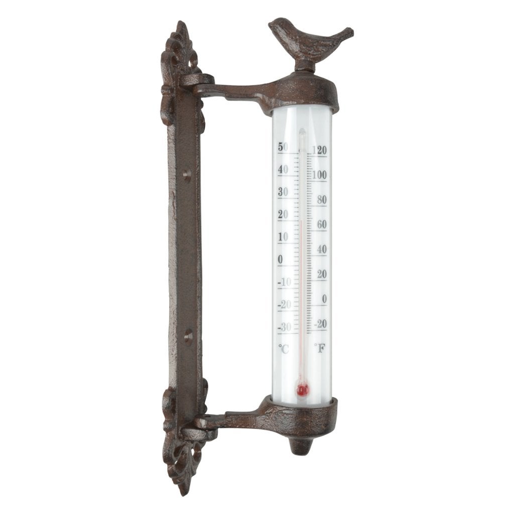 Buitenthermometer gietijzer NIEUW, Buitenthermometer, Ophalen of Verzenden, Nieuw