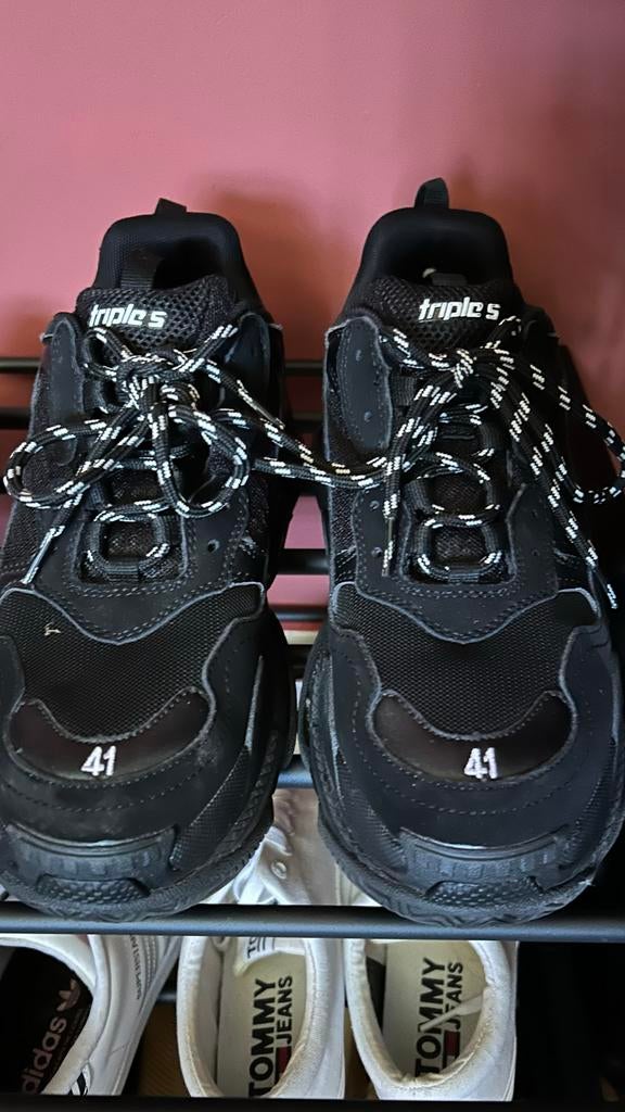 BALENCIAGA Track Sneakers Zwart - Maat 41, Zwart, Ophalen of Verzenden, Sneakers of Gympen, Zo goed als nieuw