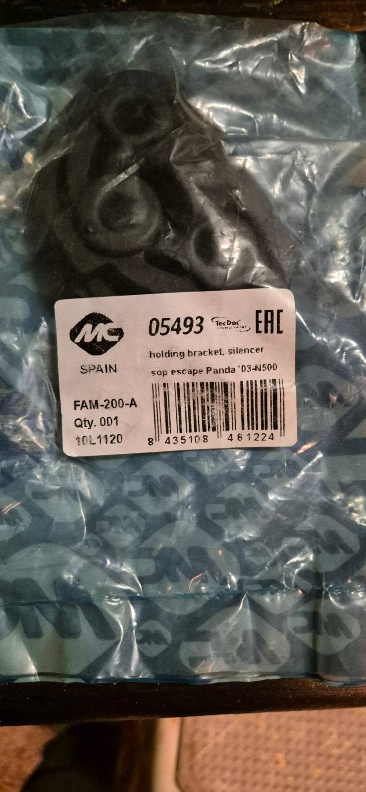 Uitlaatbeugelrubber Fiat Panda '03-N500 - Nieuw, Ophalen of Verzenden, Nieuw, Fiat