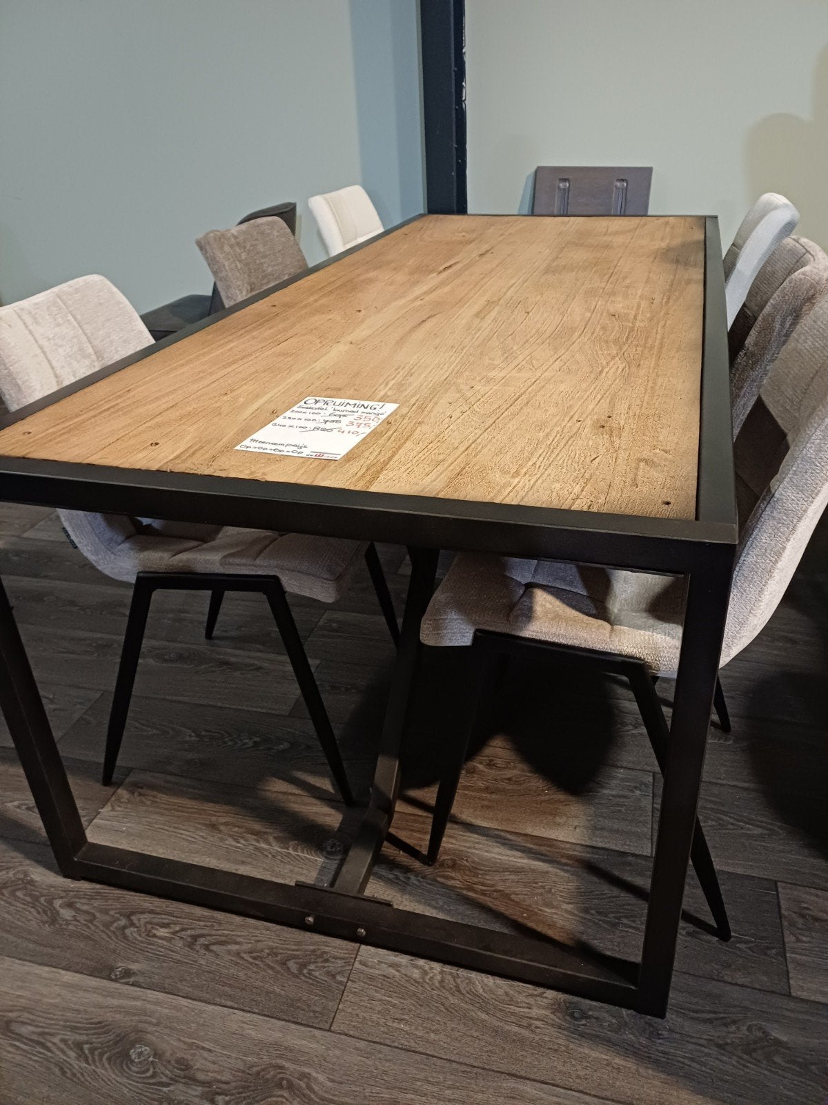Mango eettafel (nieuw), Huis en Inrichting, Tafels | Eettafels, Ophalen, 100 tot 150 cm, Rechthoekig, Nieuw