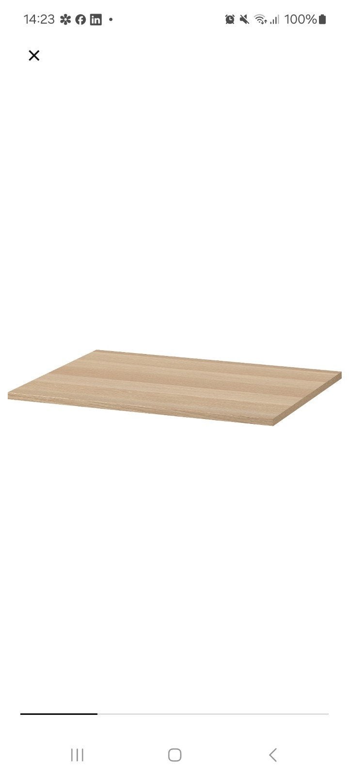 3x Komplement plank geglazuurd eiken 75 cm voor in Pax kast, Ophalen, Met plank(en), Gebruikt, Eikenhout