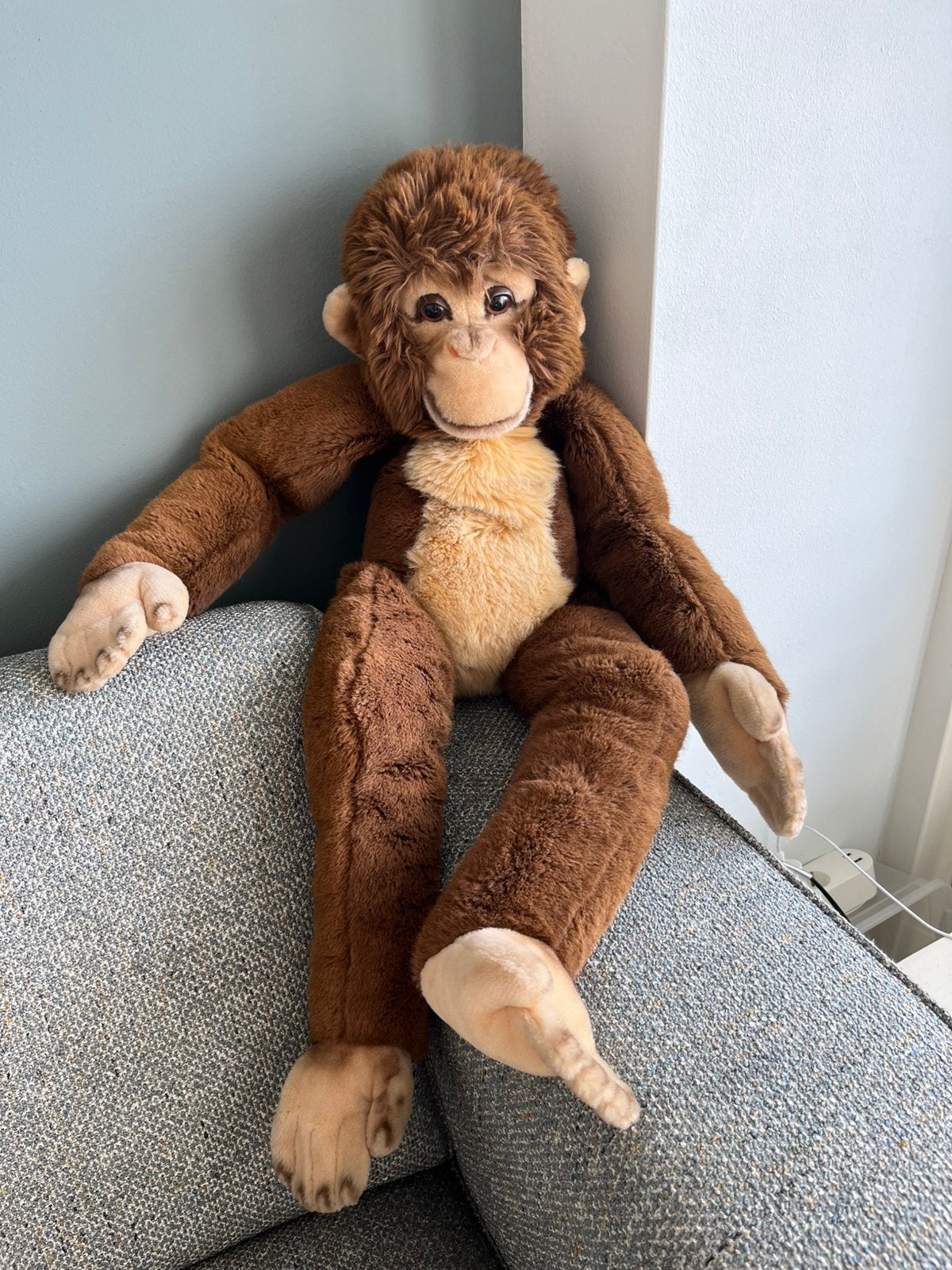 Steiff aap, Verzamelen, Ophalen, Zo goed als nieuw, Stoffen beer, Steiff