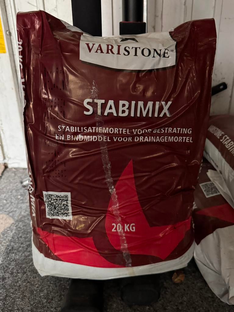 Varistone Stabimix 20 kg – 3 zakken – NU €25 totaal, Ophalen, Nieuw
