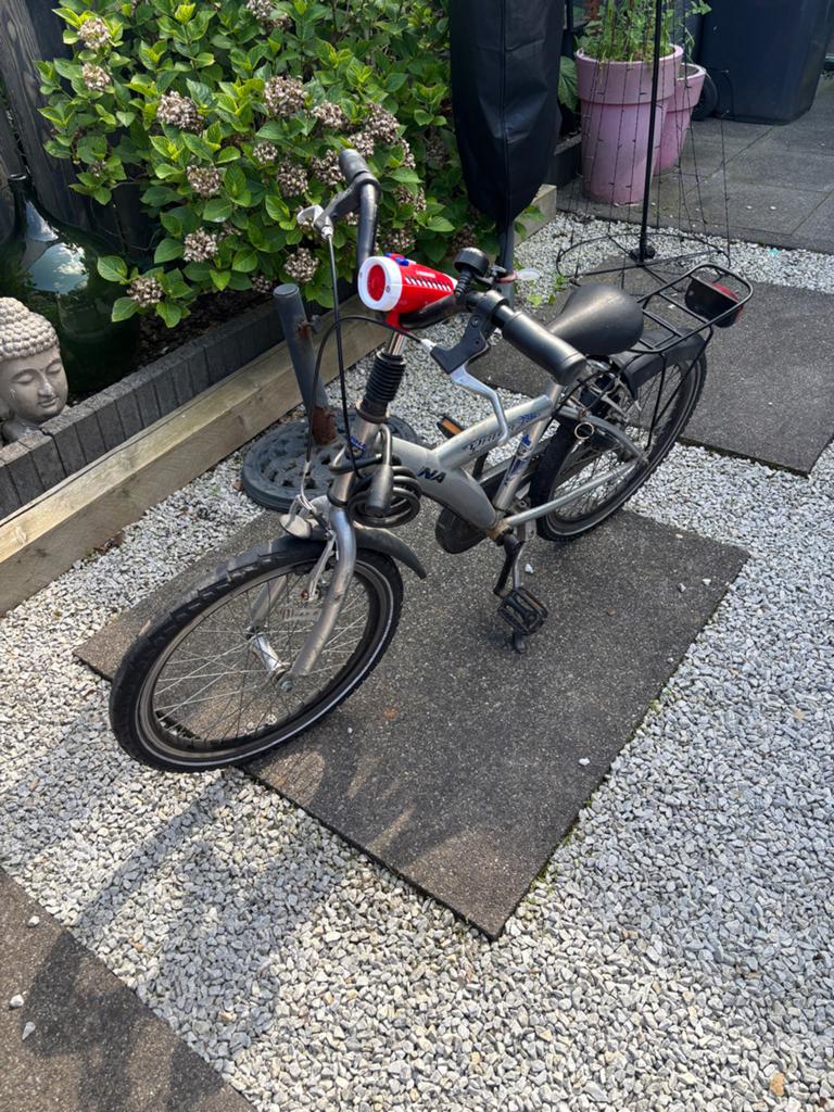 Yabber Kinderfiets 18 inch - Gebruikt, Fietsen en Brommers, Fietsen | Kinderfietsjes, Ophalen, Gebruikt, Terugtraprem, 16 tot 20 inch