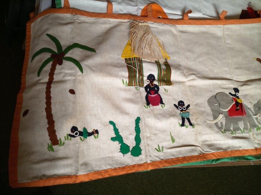 Wandkleed Afrika Vintage, Ophalen of Verzenden