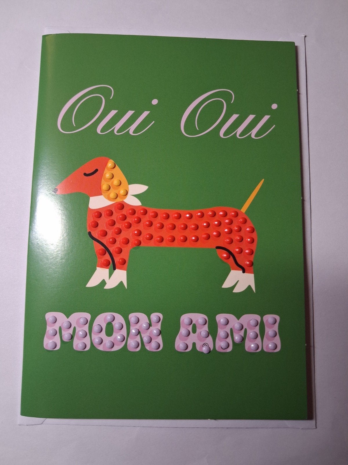 diamond painting kaart hondje mon ami, Ophalen of Verzenden, Nieuw, Overige thema's