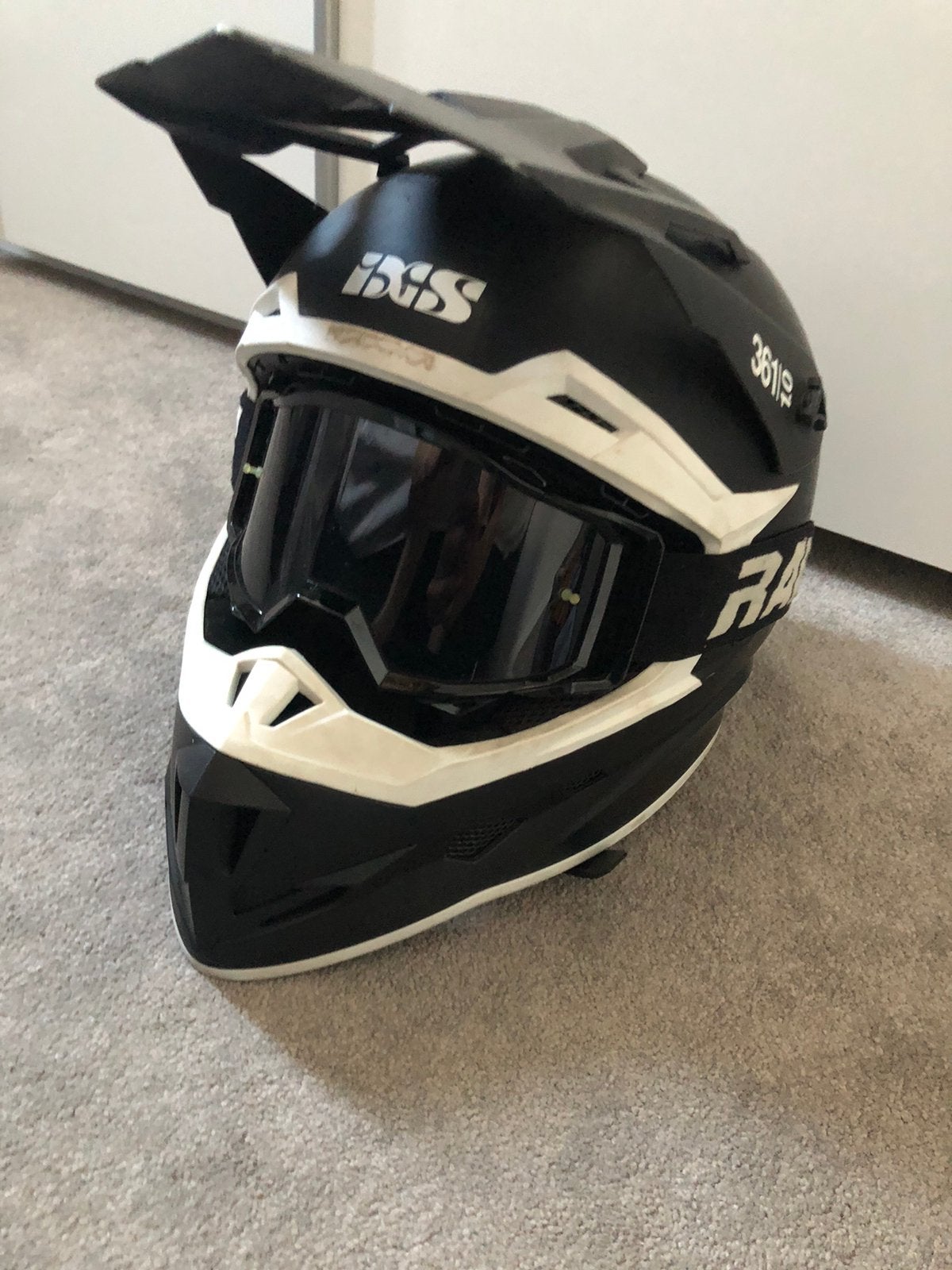 Cross helm + bril, Motoren, Kleding | Motorhelmen, Offroadhelm, S, Tweedehands, Ophalen
