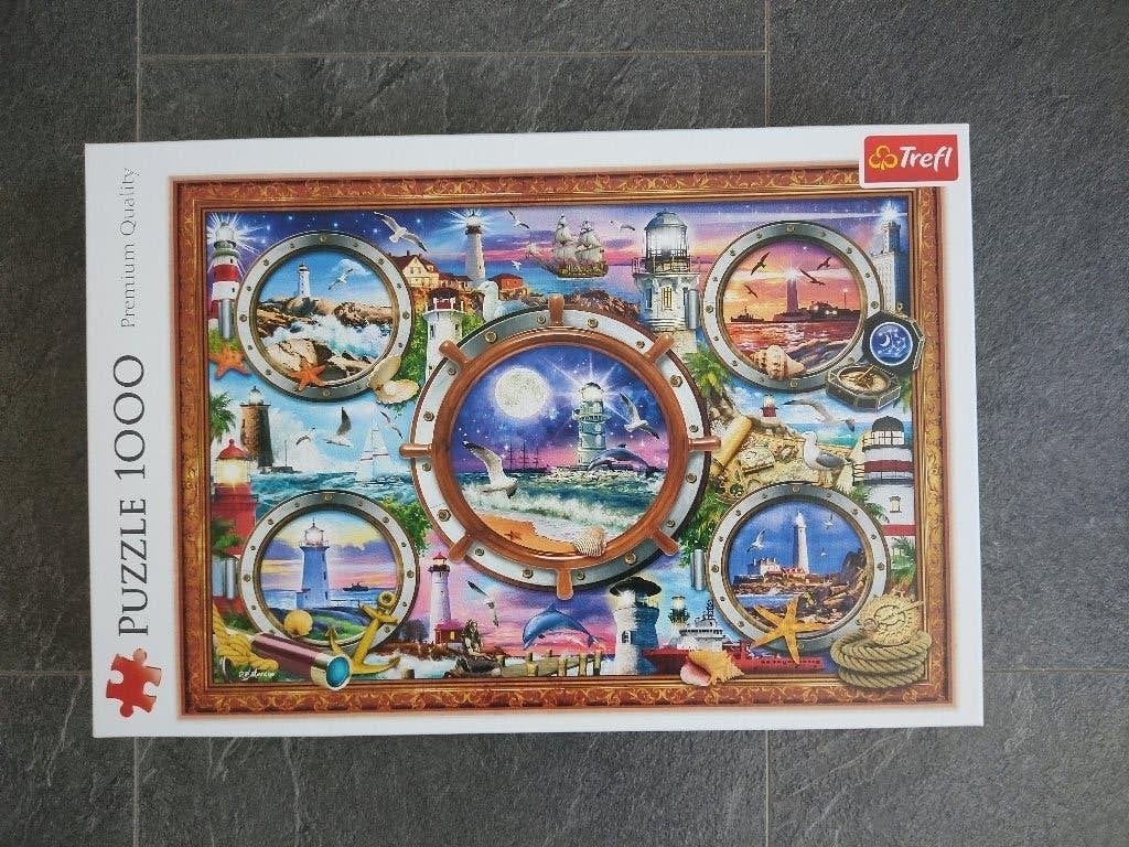Trefl Legpuzzel Vuurtorens (1000 stukjes), Ophalen, 500 t/m 1500 stukjes, Zo goed als nieuw, Legpuzzel