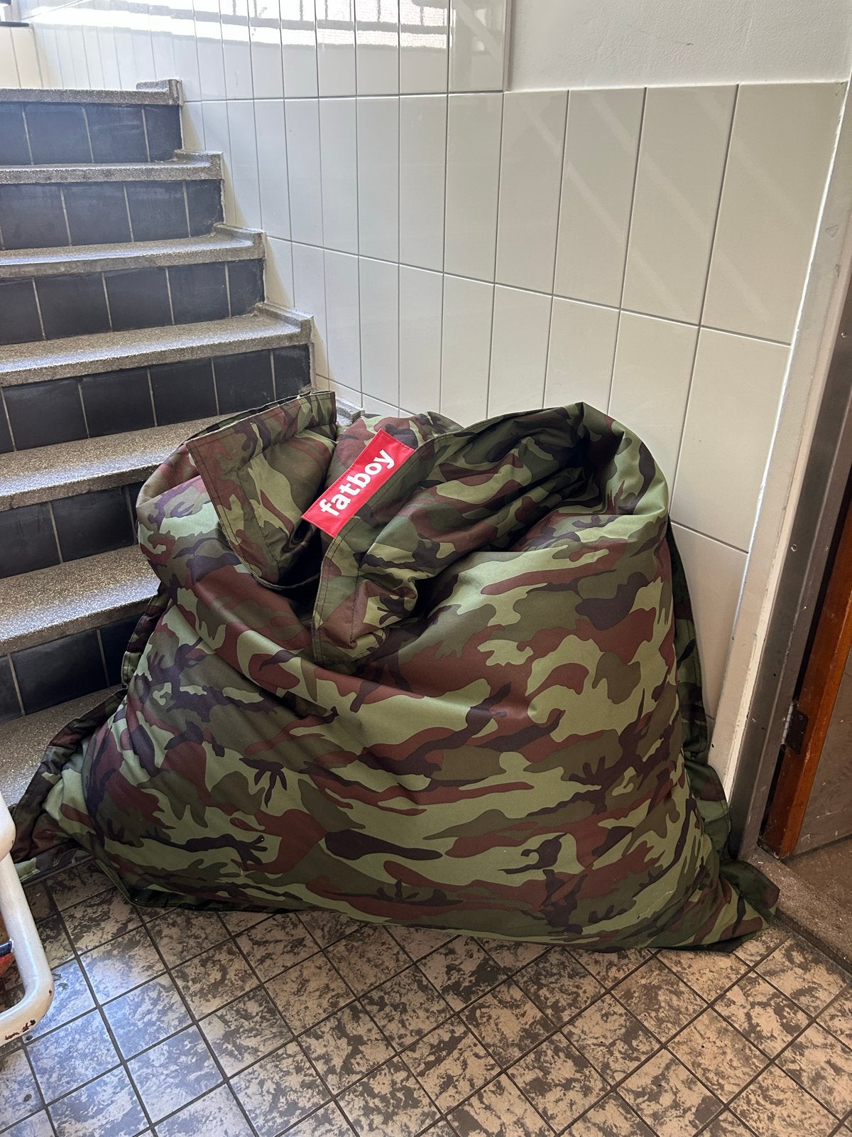 Fatboy Zitzak - Camouflage print, Ophalen, Gebruikt, Meerkleurig, Zitzak