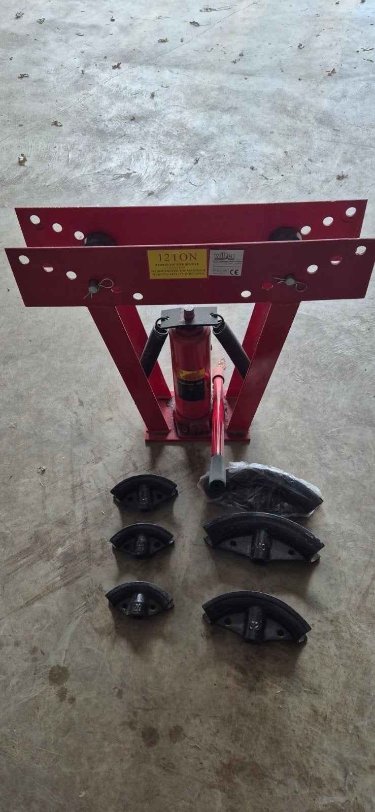 Wiltec 12 Ton Hydraulische Buigblok / Pijpenbuiger, Ophalen