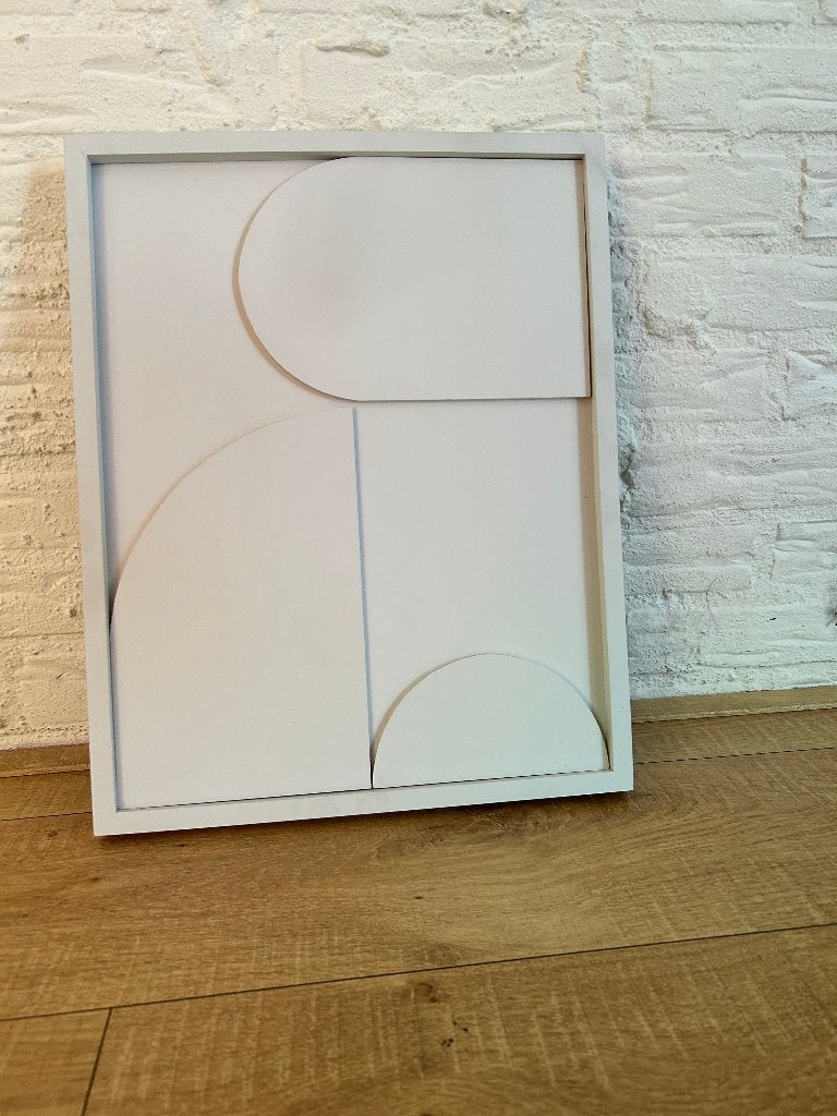 japandi style creme witte vazen wand deco nieuw pluim bloem, Huis en Inrichting, Woonaccessoires | Vazen, Ophalen, Zo goed als nieuw