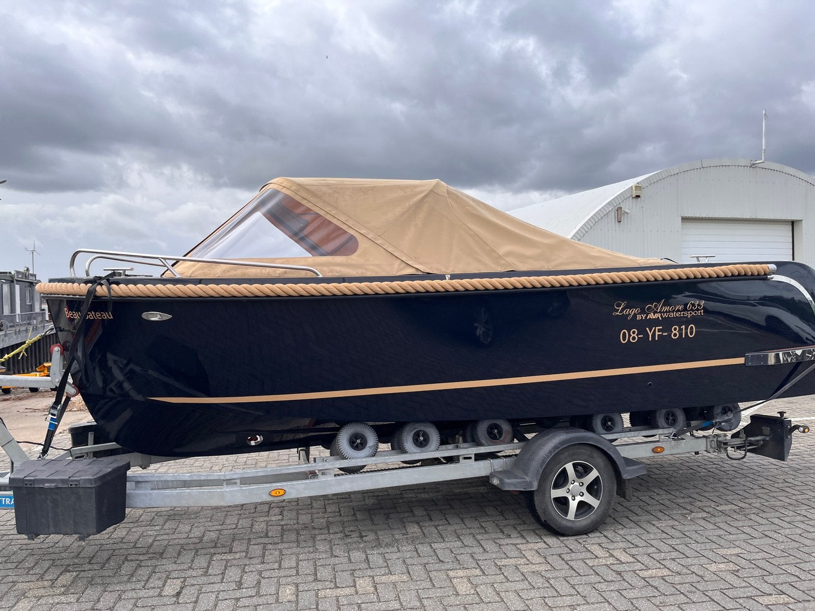 Lago Amore 633 donkerblauw 60pk Suzuki, Watersport en Boten, Sloepen, Ophalen, 60 pk, Tender, 1.00 - 1.50 meter
