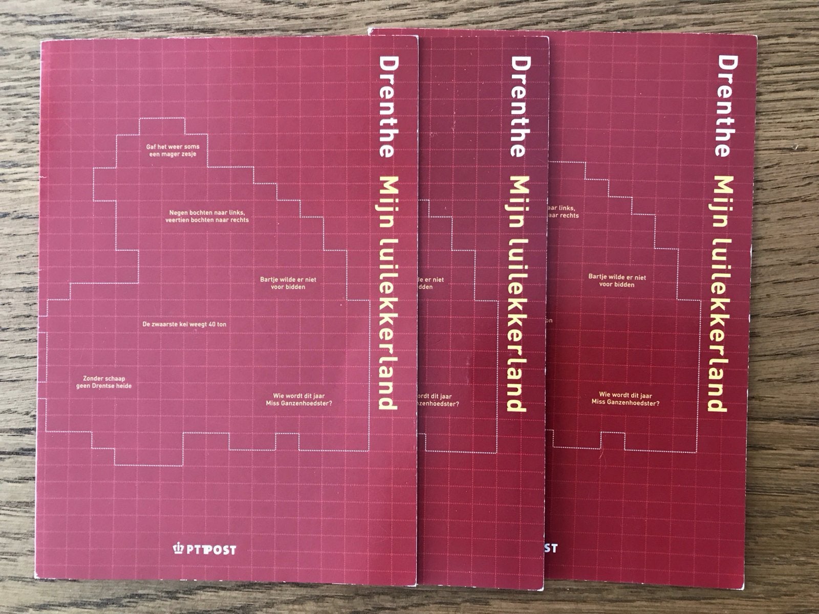 Postzegels Drenthe Mijn Luilekkerland - Uitgave 2002 (3x), Postzegels en Munten, Ophalen of Verzenden, Na 1940, Postfris