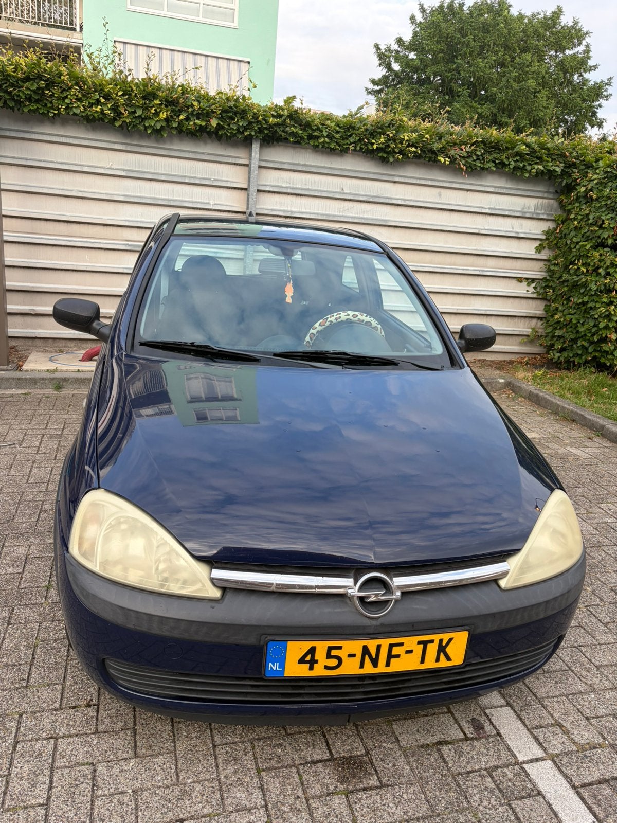 Opel Corsa 1.2 16V 3D 2003 Blauw, Auto's, Voorwielaandrijving, 450 kg, 74 pk, 31 €/maand