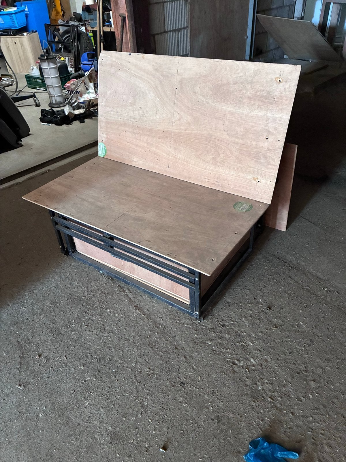 Opklapbaar Bedframe / Bank voor Camper of Bus Rock&Roll, Ophalen, Gebruikt