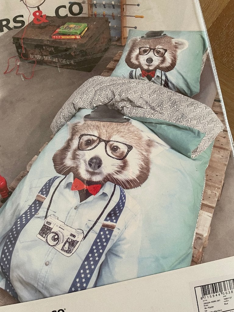 Covers & Co Essenza Home dekbedhoes Mr Hipster nieuw, Nieuw, Ophalen of Verzenden, Covers & Co, Meerkleurig
