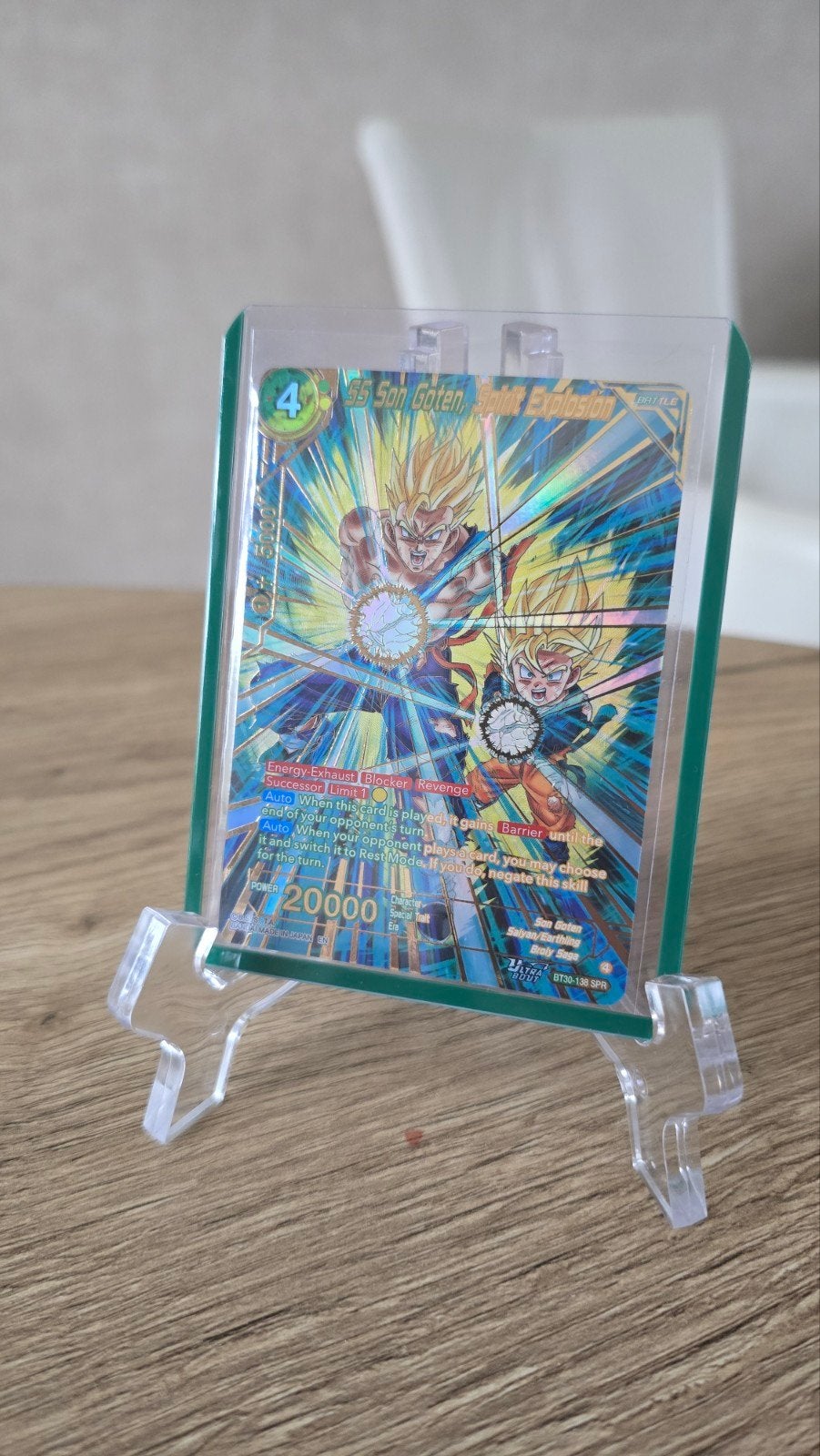 Dragon Ball bt30-138 SS Son Goten, Total Explosion SPR, Ophalen of Verzenden, Zo goed als nieuw, Losse kaart