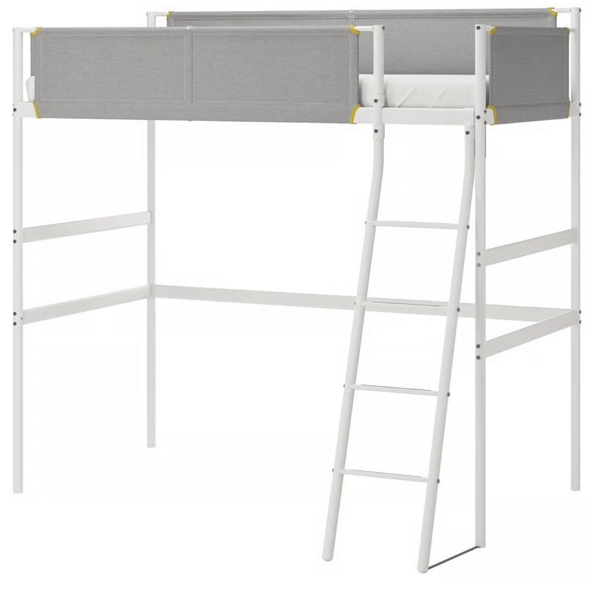 IKEA VITVAl Hoogslaper, Huis en Inrichting, Slaapkamer | Stapelbedden en Hoogslapers, Gebruikt, Eenpersoons, Ophalen of Verzenden