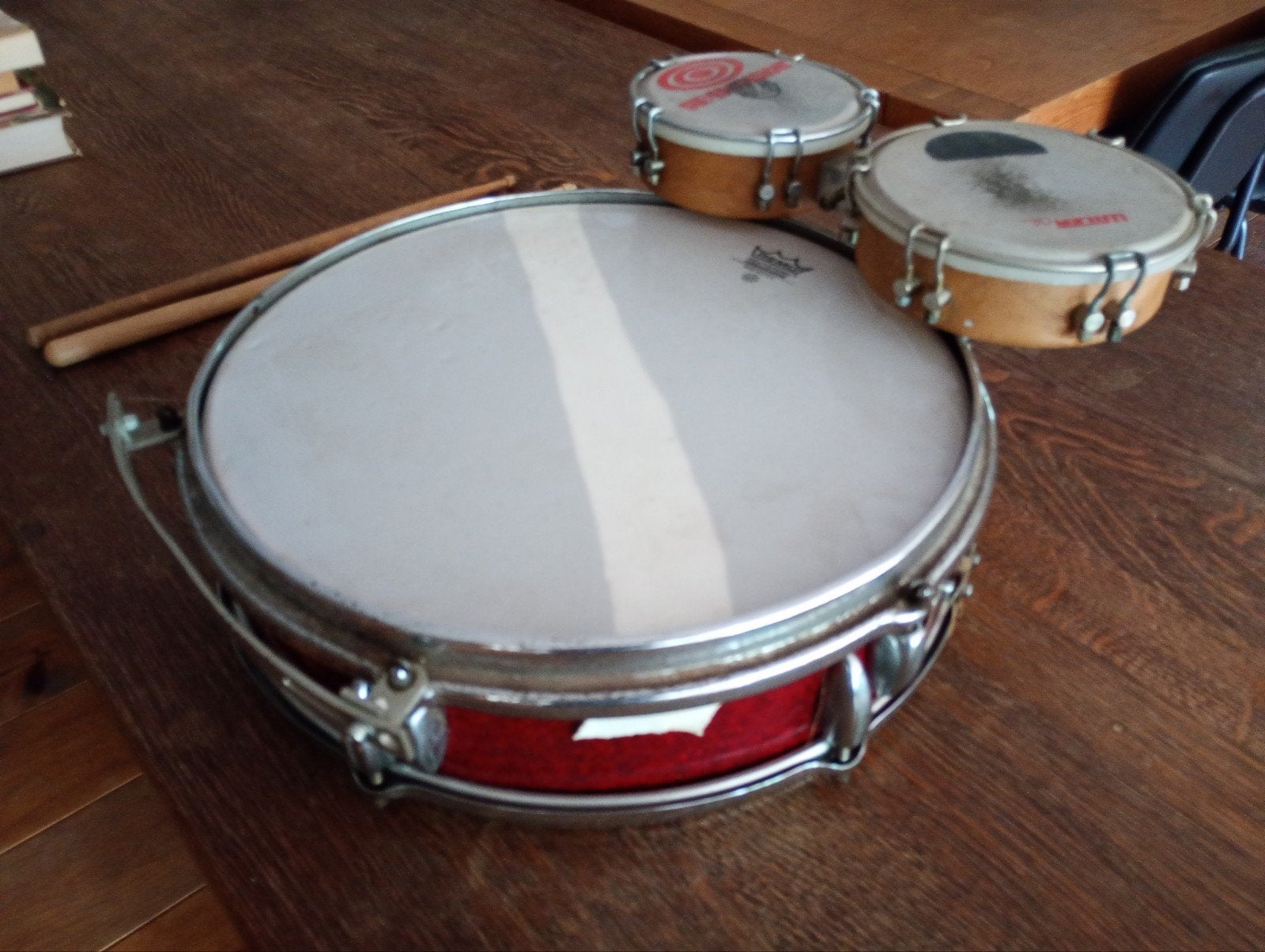 mooie REMO  snaredrum + draagkorset, Ophalen, Gebruikt, Trommel