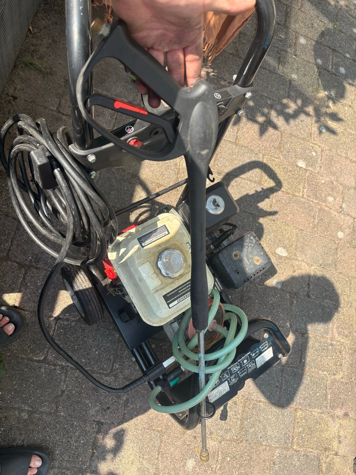 Benzine hogedrukreiniger - 220 BAR, 7.0 HP, Ophalen, Gebruikt, Benzine