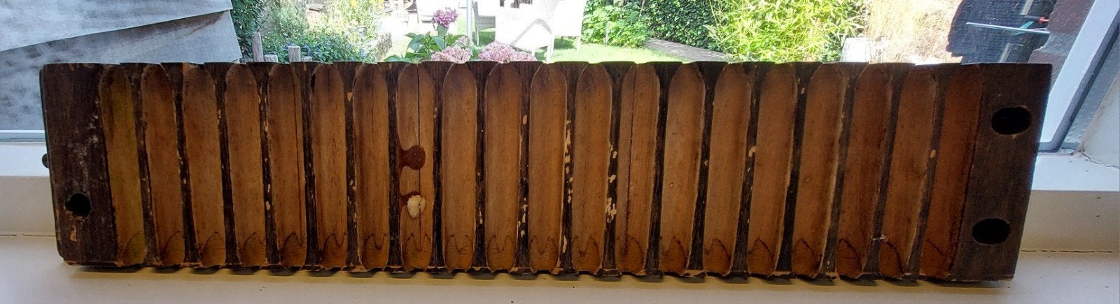 Vintage sigarenplank van massief oud hout, Ophalen of Verzenden