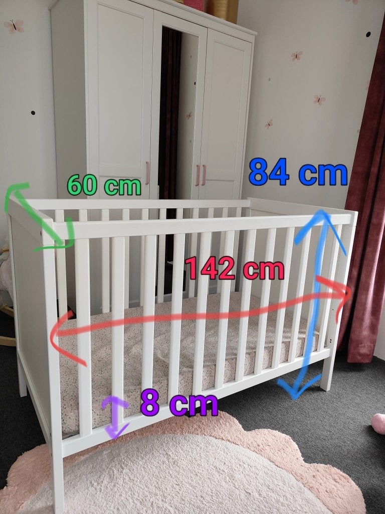 Ledikant, Ophalen, Gebruikt, 140 tot 160 cm, Matras