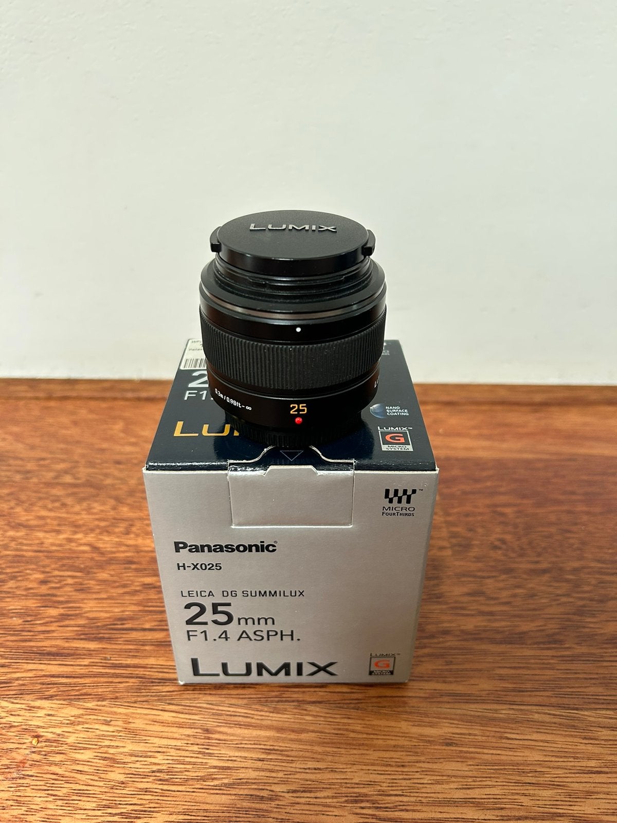 Panasonic Leica DG Summilux 25mm f1.4 Asph, Ophalen of Verzenden, Zo goed als nieuw