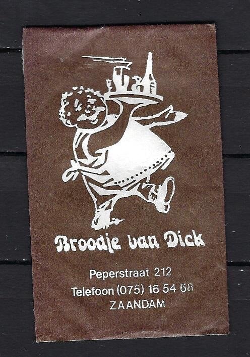 657 Zaandam BROODJE VAN DICK, Ophalen of Verzenden, Nederland