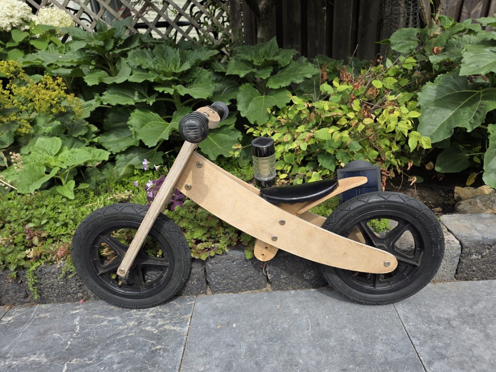 Houten loopfiets voor kinderen 12 inch, Ophalen, Zo goed als nieuw, Verstelbare zitting