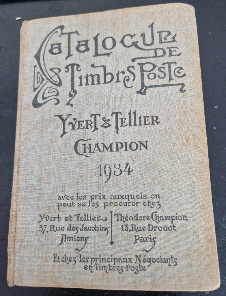 Catalogue de timbres-poste 1934 - Yvert & Tellier - Champion, Ophalen of Verzenden, Catalogus