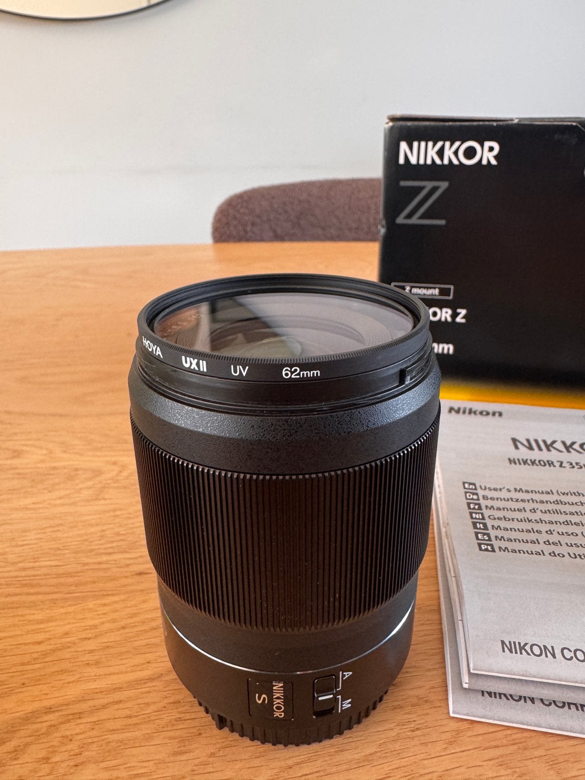 Nikon Z 35mm f/1.8 S lens voor Z-mount, Autofocus, 35 mm, Nikon Z-mount, Nikon