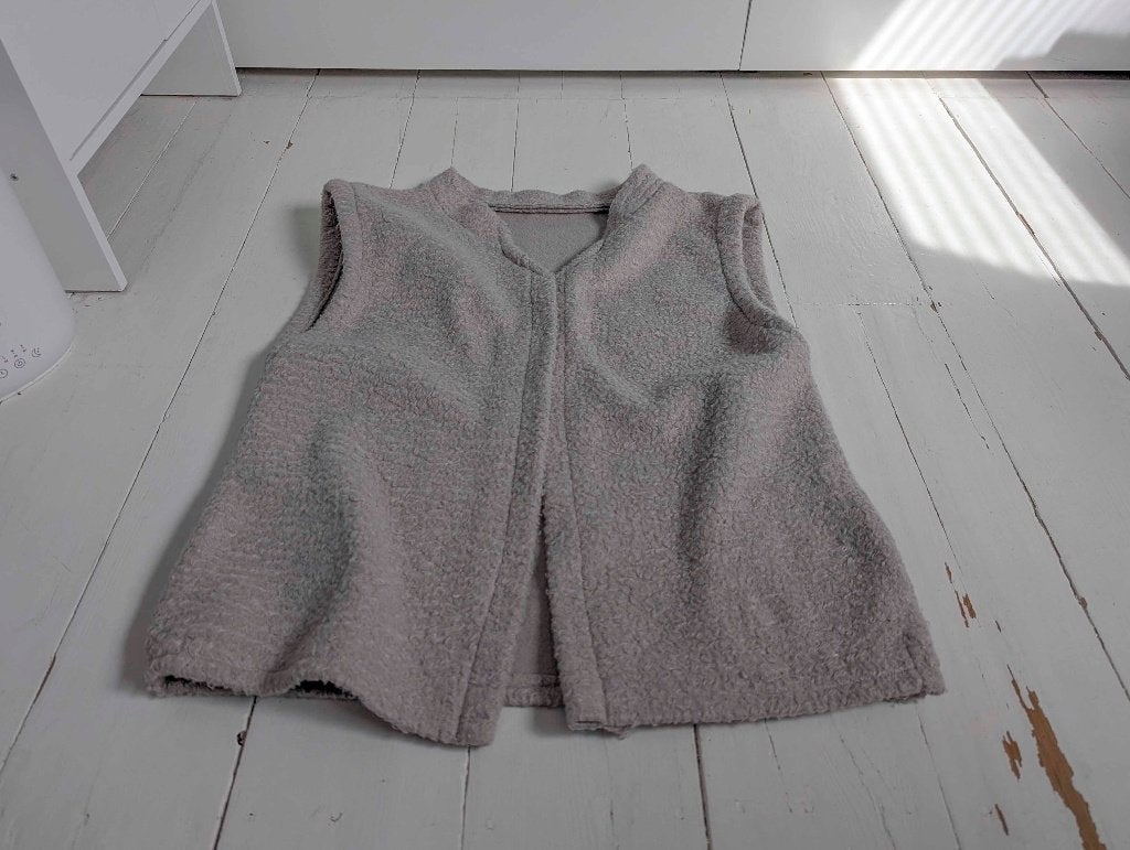 Beige wollig gilet, Ophalen of Verzenden, Gedragen, Maat 46/48 (XL) of groter, Beige