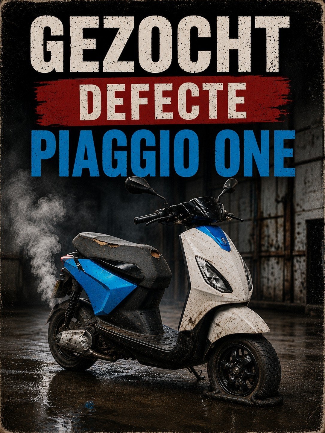 Gezocht defecte piaggio one, Ophalen