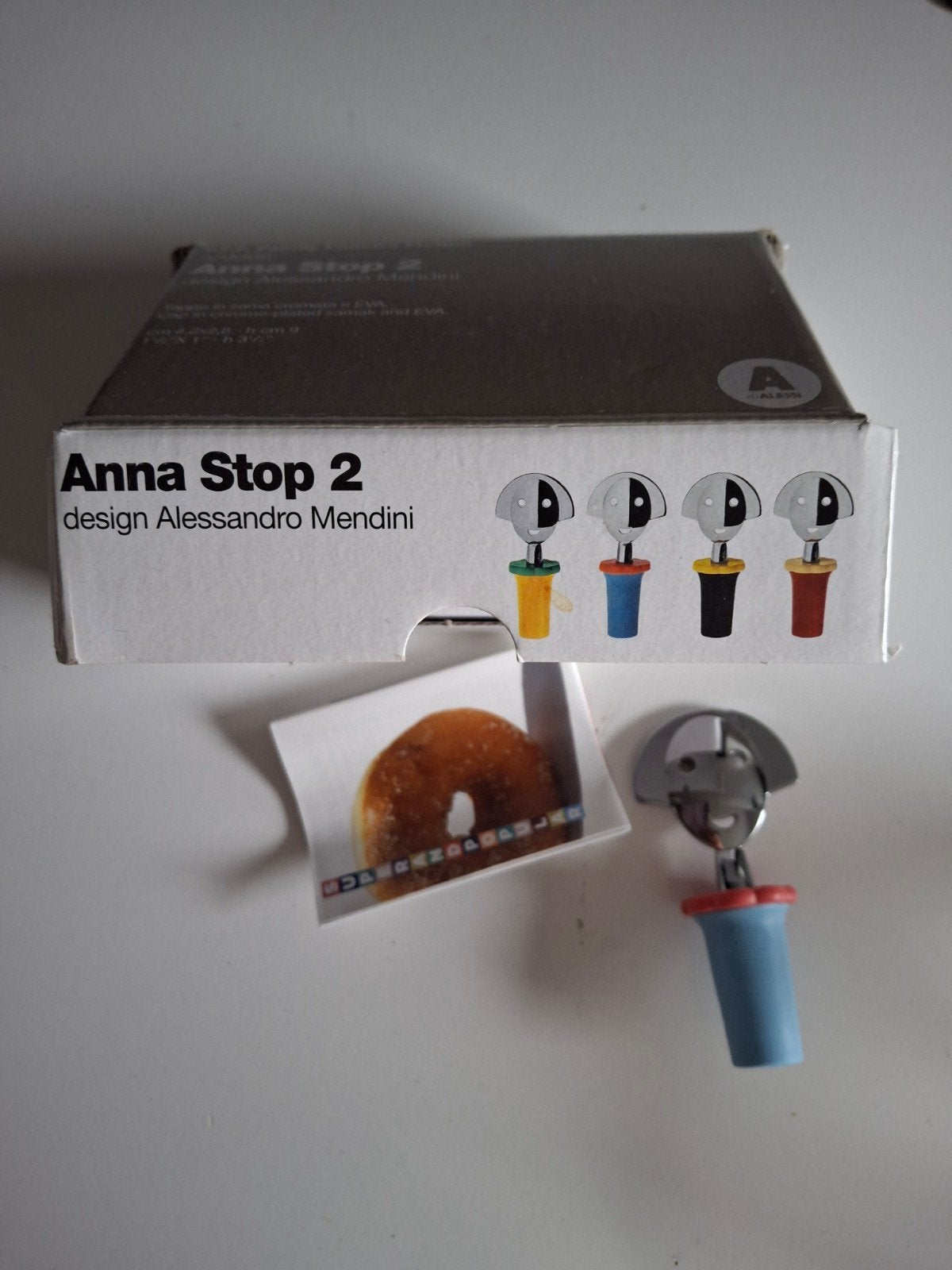 Alessi Anna Flessenstop, Alessandro Mendini Design, nieuw, Overige typen, Nieuw, Ophalen of Verzenden, Meerkleurig