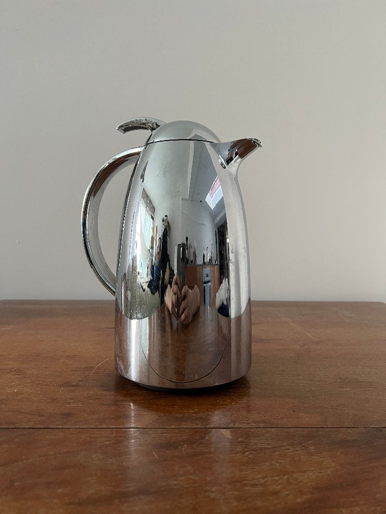 thermoskan chroom, Theepot/fluitketel, Ophalen of Verzenden, Gebruikt, Zilver