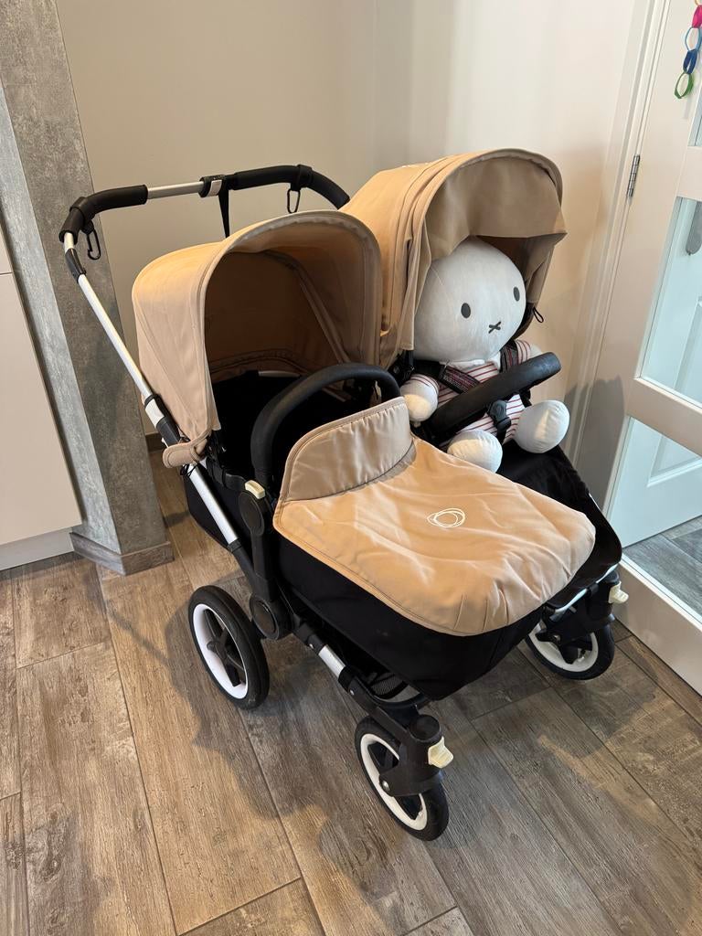 Bugaboo Donkey 3 Twin kinderwagen met Joie autostoeltje, Ophalen of Verzenden, Zo goed als nieuw, Bugaboo