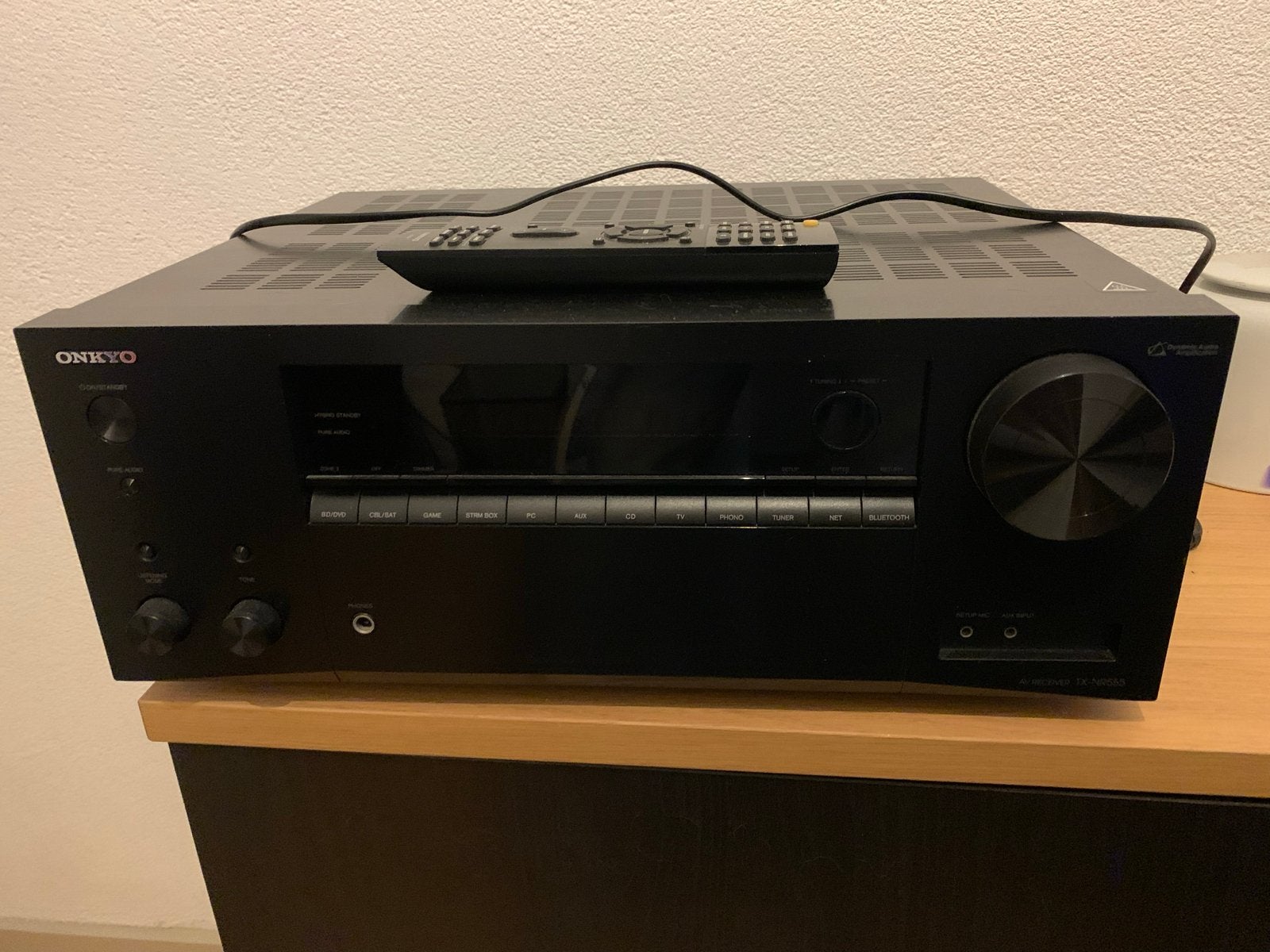 Onkyo TX-NR555 AV Receiver - Zo goed als nieuw, Ophalen, Zo goed als nieuw, 120 watt of meer, Onkyo