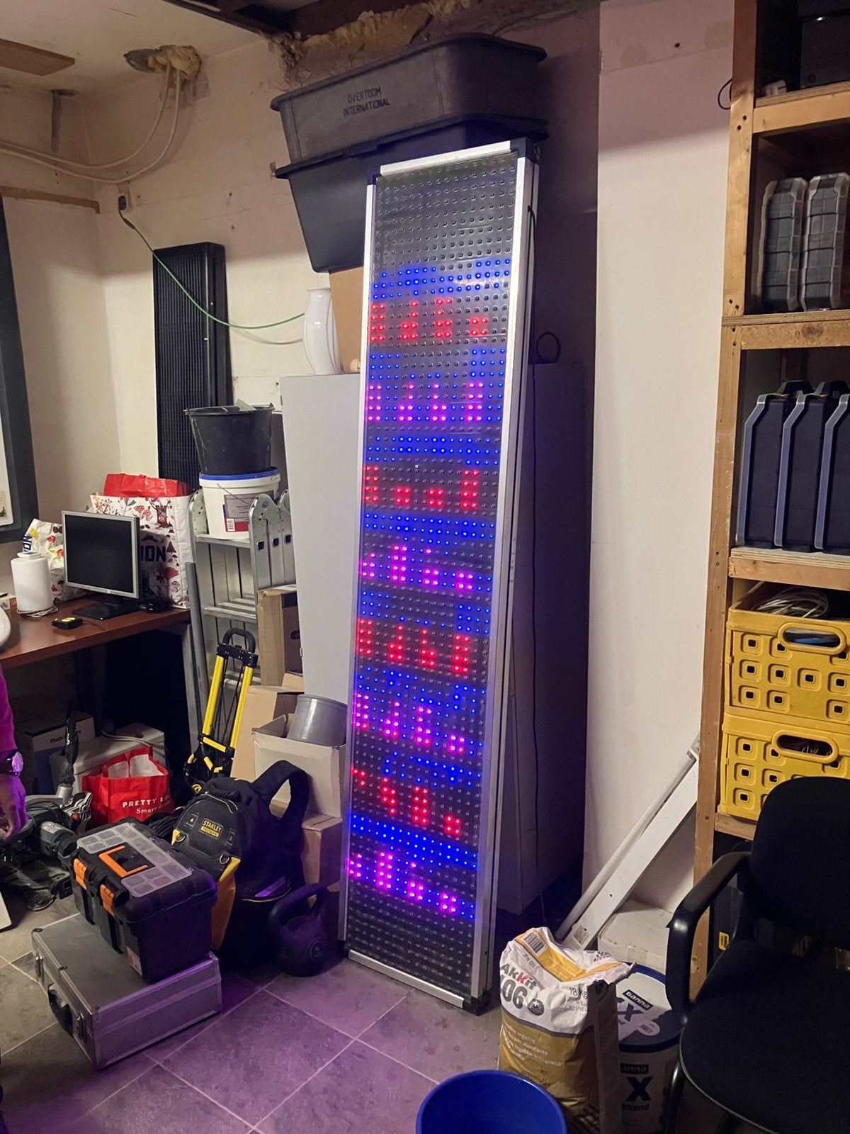Led bord reklame board met remote, Ophalen, Gebruikt, Reclamebord